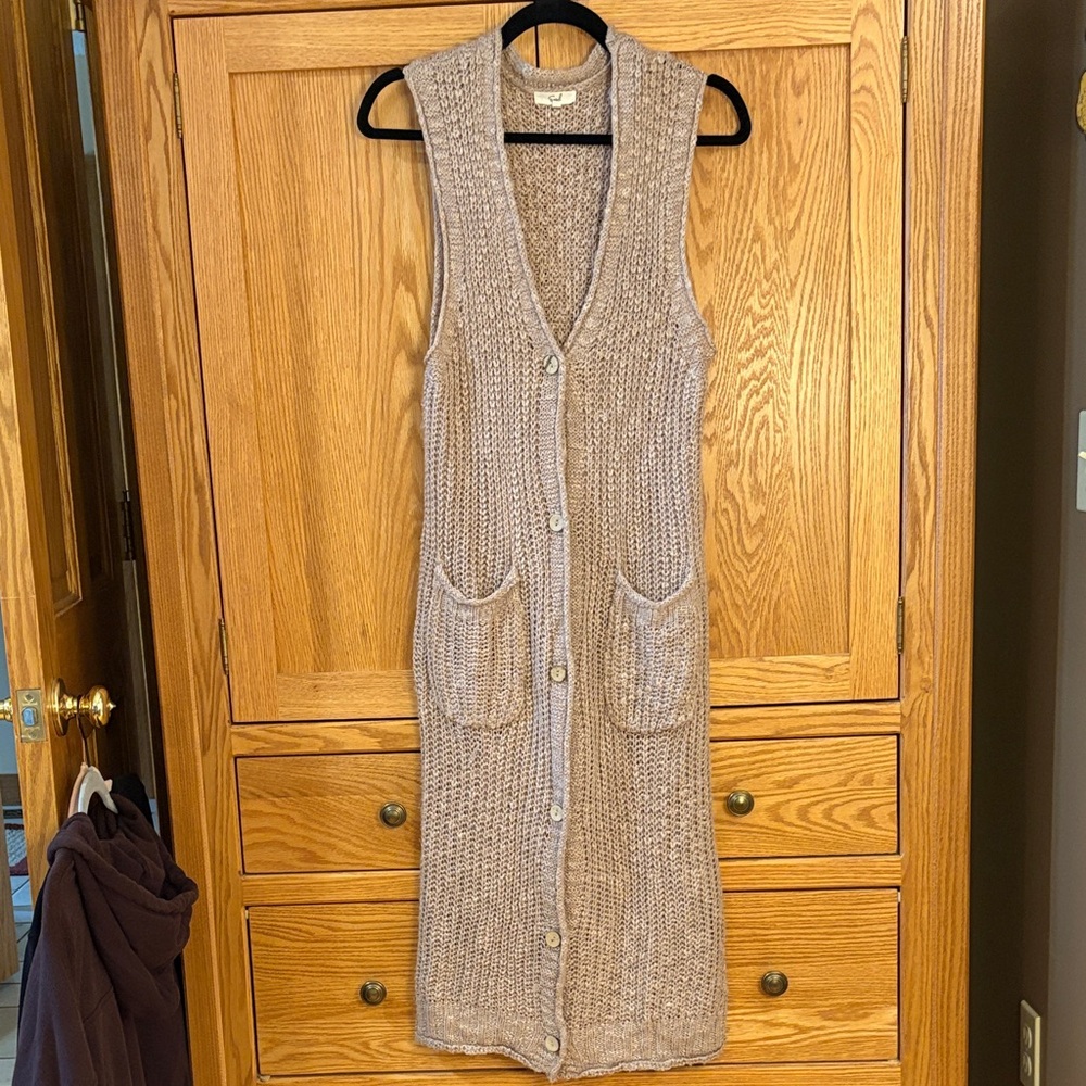 Easel Dusty Mauve/Lilac Knit Sweater